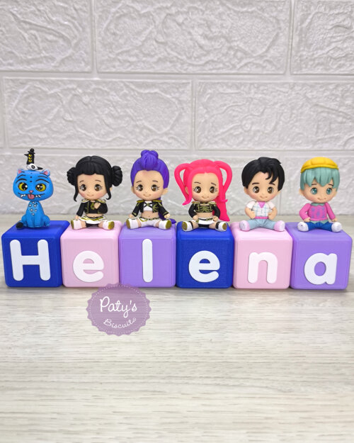 Cubos Decorados Guerreiras do KPop (valor Unitário)