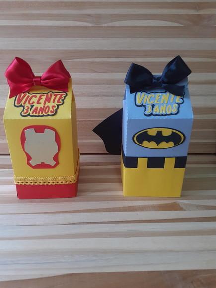 10 Caixa Milk -super Heróis