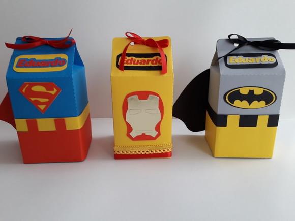 10 Caixa Milk -super Heróis