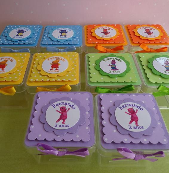 10 Caixas Acrílico 5x5 Backyardigans