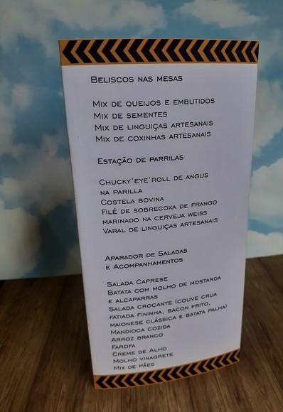 10 Cardápios de Mesa Triangular Construtor
