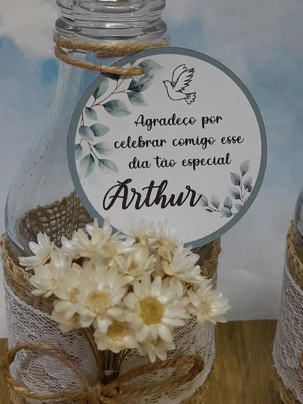 10 Garrafas de Vidro (200ml) Flores Desidratadas