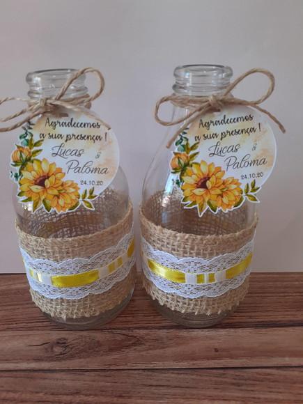 10 Garrafas de Vidro (200ml) Passa Fita