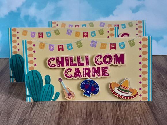 10 Plaquinhas de Identificação/comida Festa Mexicana