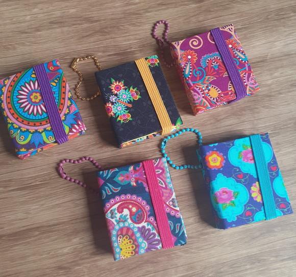 10 Porta Bloco Post It Revestimento Tecido