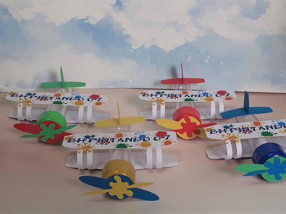 10 Tubete Avião Pintando o Sete