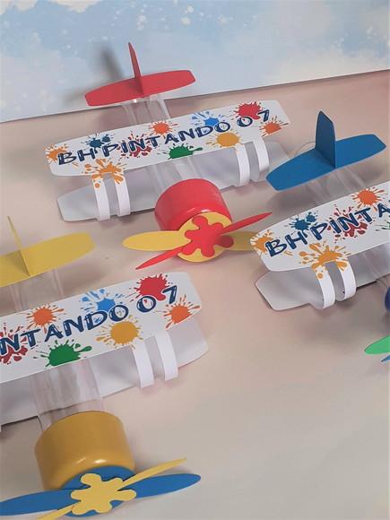10 Tubete Avião Pintando o Sete