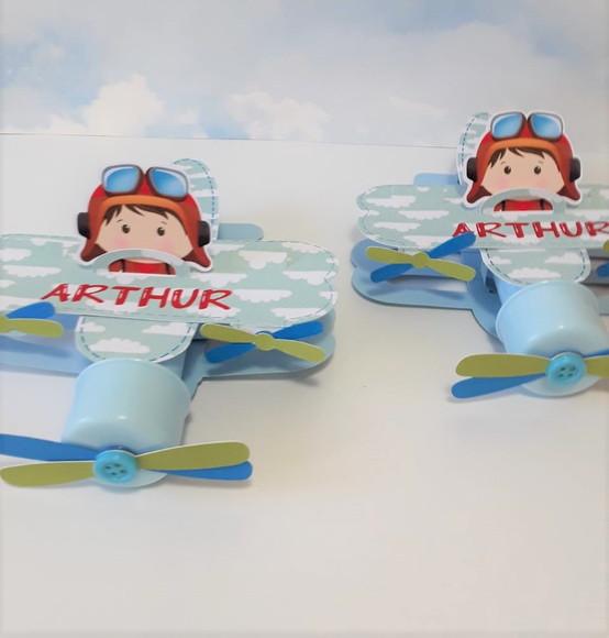 10 Tubetes Avião Menino Aviador