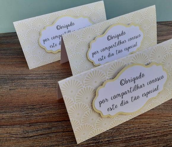 12 Plaquinhas de Identificação/comida Personalizada