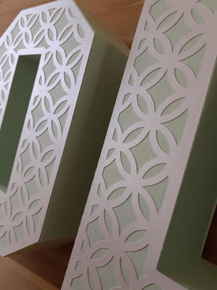 2 Letra 3d Decorada