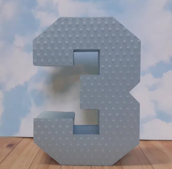 2 Letra Número 3d Textura