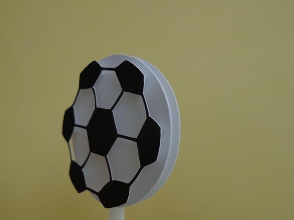 20 Topper para Doces Bola Futebol
