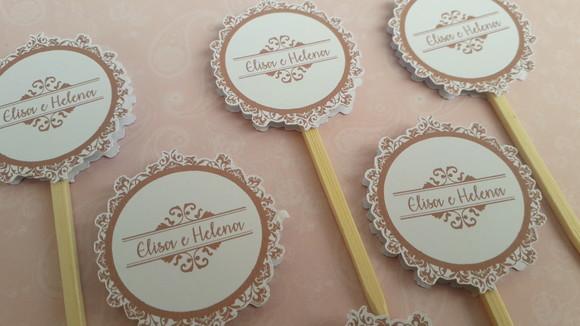 20 Topper para Doces Batizado