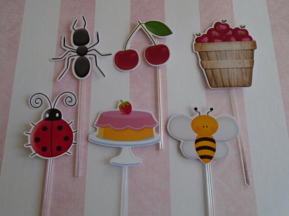 20 Topper para Doces Piquenique