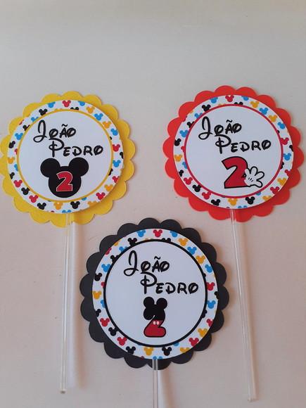 20 Topper para Doces Mickey