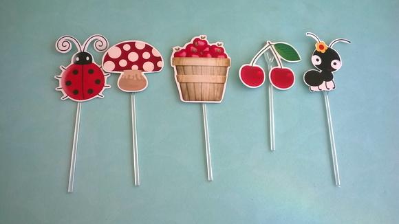 20 Topper para Doces Piquenique
