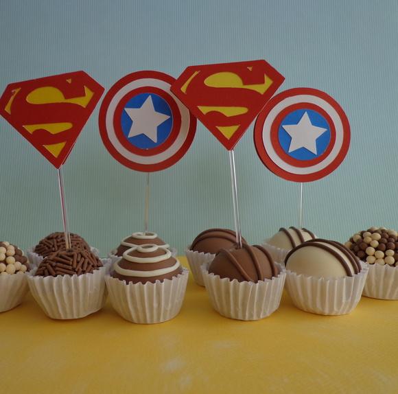 20 Topper para Doces Super Heróis