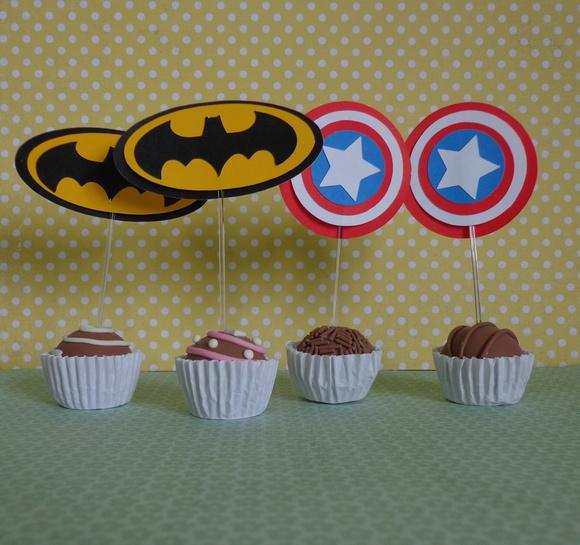 20 Topper para Doces Super Heróis