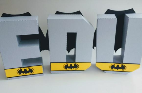 4 Letra 3d Batman