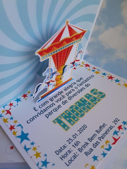 Convite Pop up - Carossel
