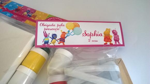 Kit Pintura II - Tela, guache e avental