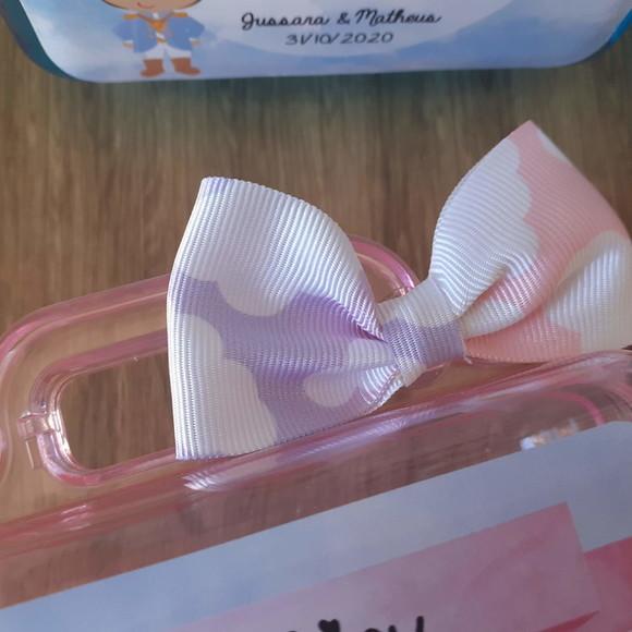 Maleta Acrílica com bolha de sabão - Casamento I