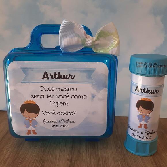 Maleta Acrílica com bolha de sabão - Casamento I
