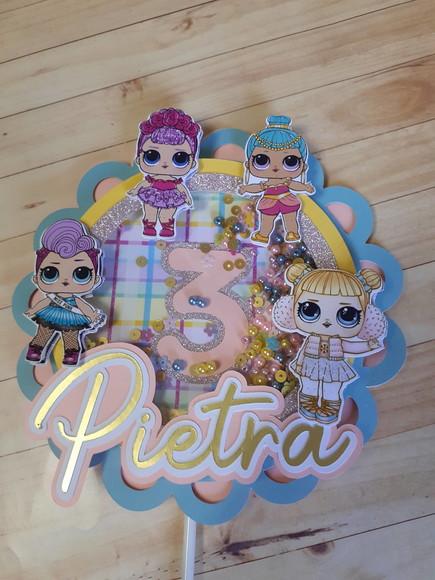 Topo de Bolo/cake Topper com Visor Lol