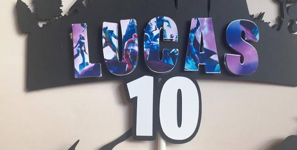 Topo de Bolo/cake Topper Fortnite