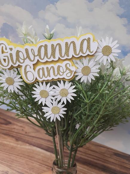 Topo de Bolo/cake Topper Margaridas