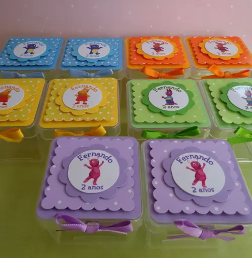 10 Caixas Acrílico 5x5 Backyardigans