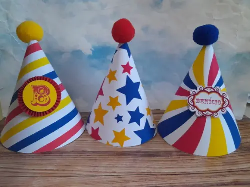 10 Chapéu de Festa Grande Estampado