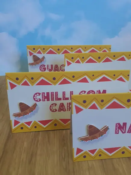 10 Plaquinhas de Identificação/comida Festa Mexicana