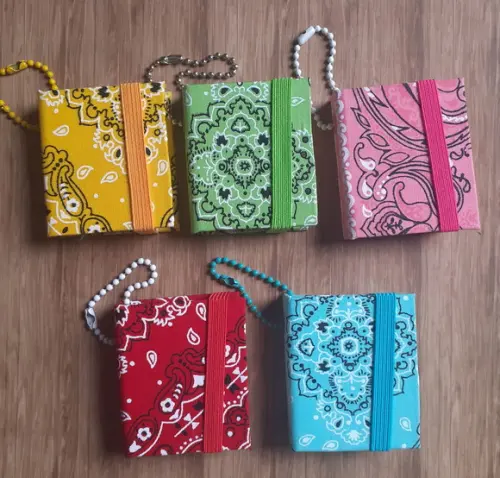 10 Porta Bloco Post It Revestimento Tecido