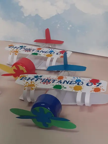 10 Tubete Avião Pintando o Sete