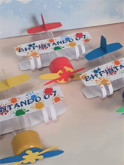 10 Tubete Avião Pintando o Sete