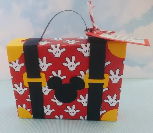12 Maletas Viagem para Lembrancinha Mickey Estampado