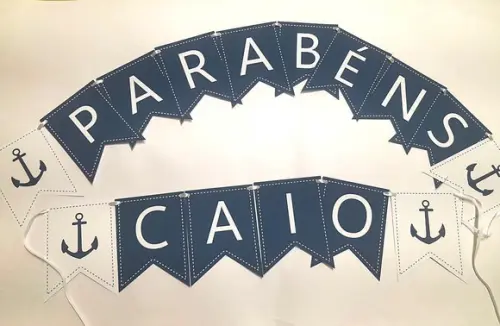 15 Bandeirolas Personalizadas