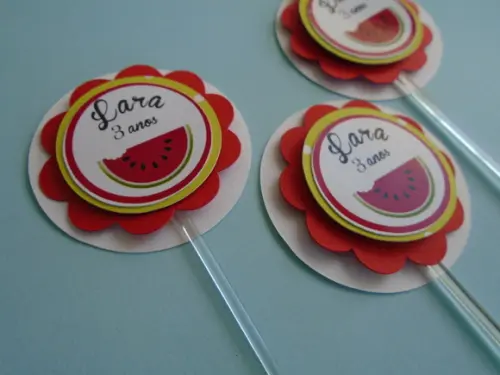 20 Topper para Doces - Piquenique Tag