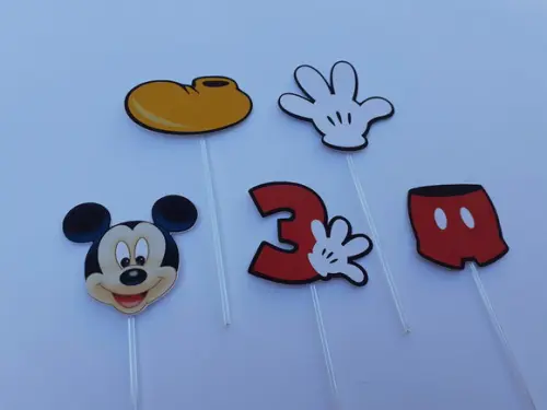 20 Topper para Doces Mickey