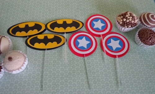 20 Topper para Doces Super Heróis