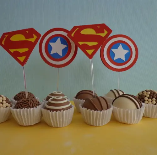 20 Topper para Doces Super Heróis