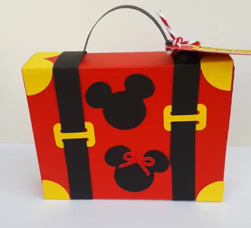 5 Maletas Viagem para Lembrancinha Mickey