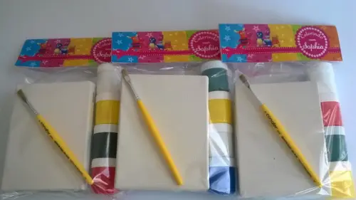 Kit Pintura II - Tela, guache e avental