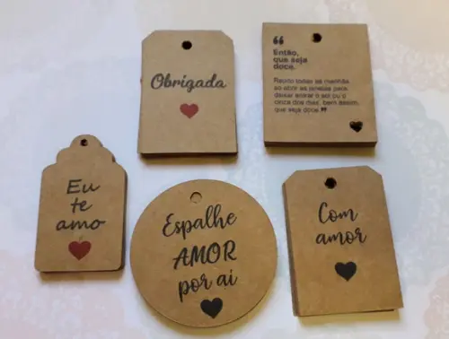 Tag Agradecimento - 100 Unidades