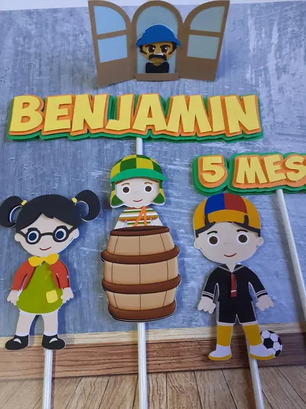 Topo de Bolo/cake Topper - Chaves
