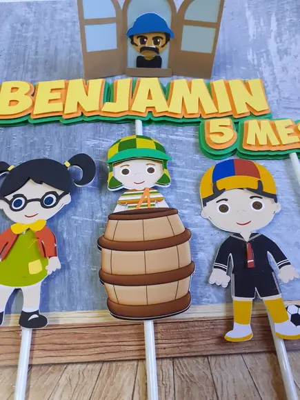 Topo de Bolo/cake Topper - Chaves