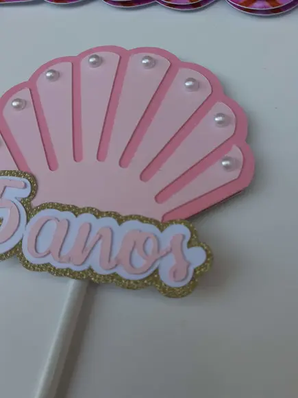Topo de Bolo/cake Topper - Fundo do Mar