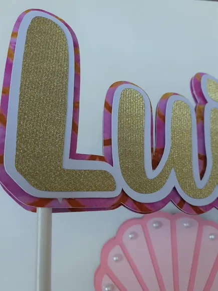 Topo de Bolo/cake Topper - Fundo do Mar