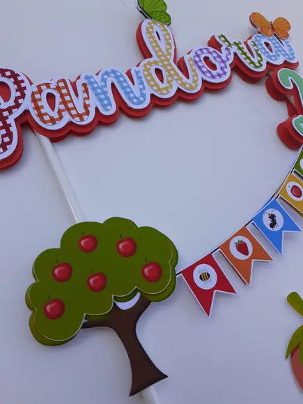 Topo de Bolo/cake Topper - Piquenique